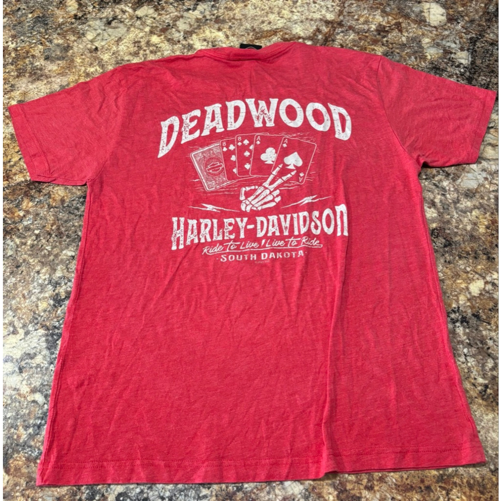 Harley-Davidson Deadwood Poker Cards Tee - Picture 3 of 6